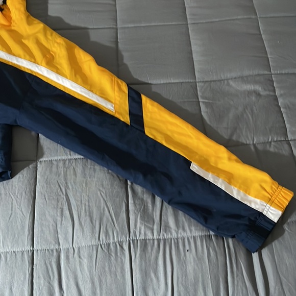 Nike Athletic Dri Fit Jacket 90’s Kids Blue Yellow Polyester Mesh lining size L. - Picture 7 of 15